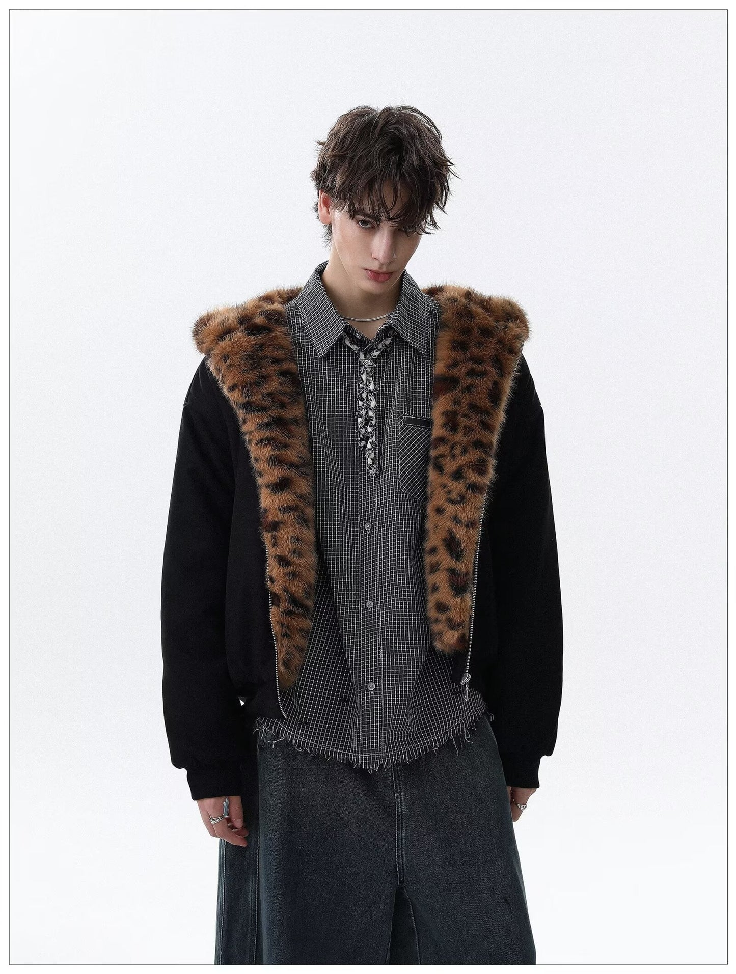 No. S413 Leopard Print Japanese-Korean Jacket