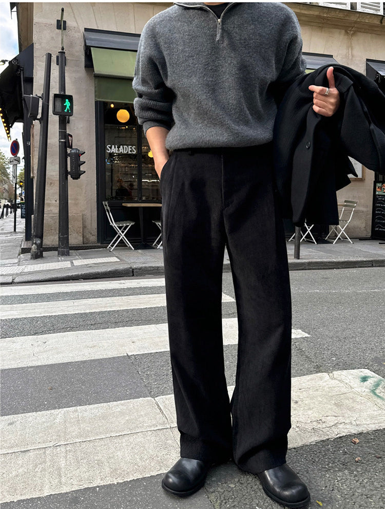 No.9727 Old Money Style Casual Straight-Leg Suit Pants