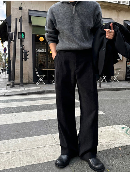 No.9727 Old Money Style Casual Straight-Leg Suit Pants