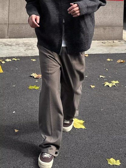 No. Q645  Cleanfit Style Curved-Leg Workwear Straight-Leg Pants