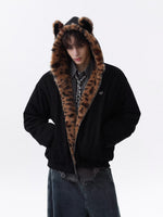 No. S413 Leopard Print Japanese-Korean Jacket