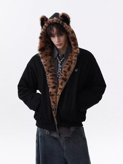 No. S413 Leopard Print Japanese-Korean Jacket