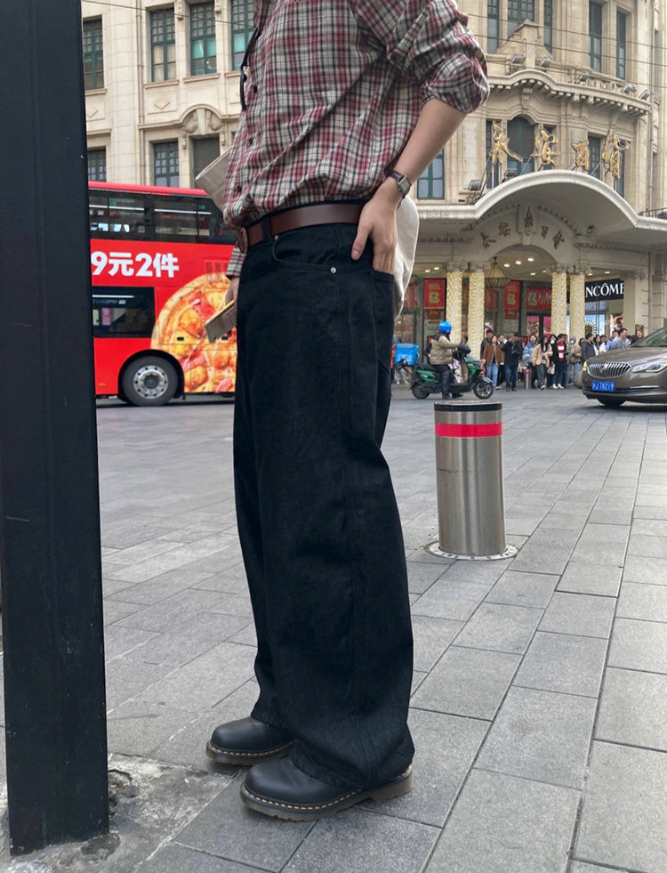 No.220303 American-style Cleanfit Retro Straight-leg Jeans