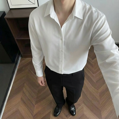 No. 01  Ice Silk Lightweight Breathable Drapey Shirt