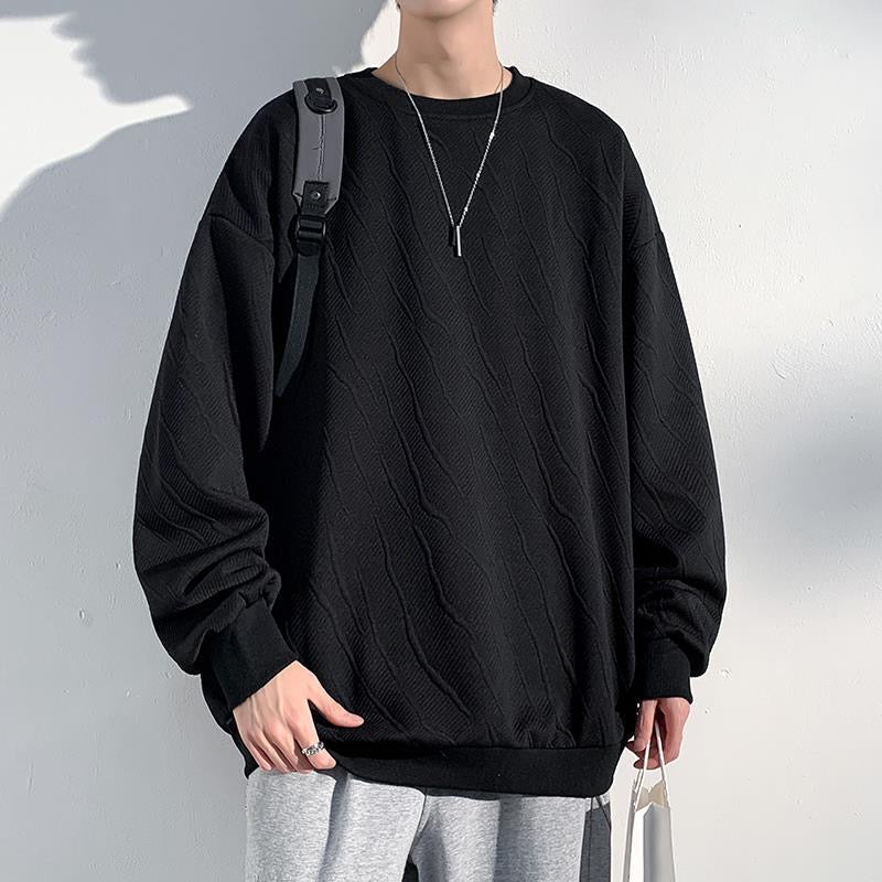 NO.XT01 Twill Embossed Jacquard Sweatshirt