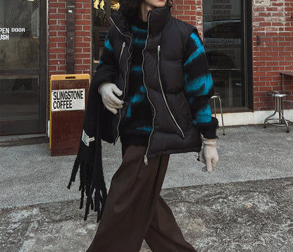 No.220298 Retro Style Draped Straight-Leg Suit Wide-Leg Pants