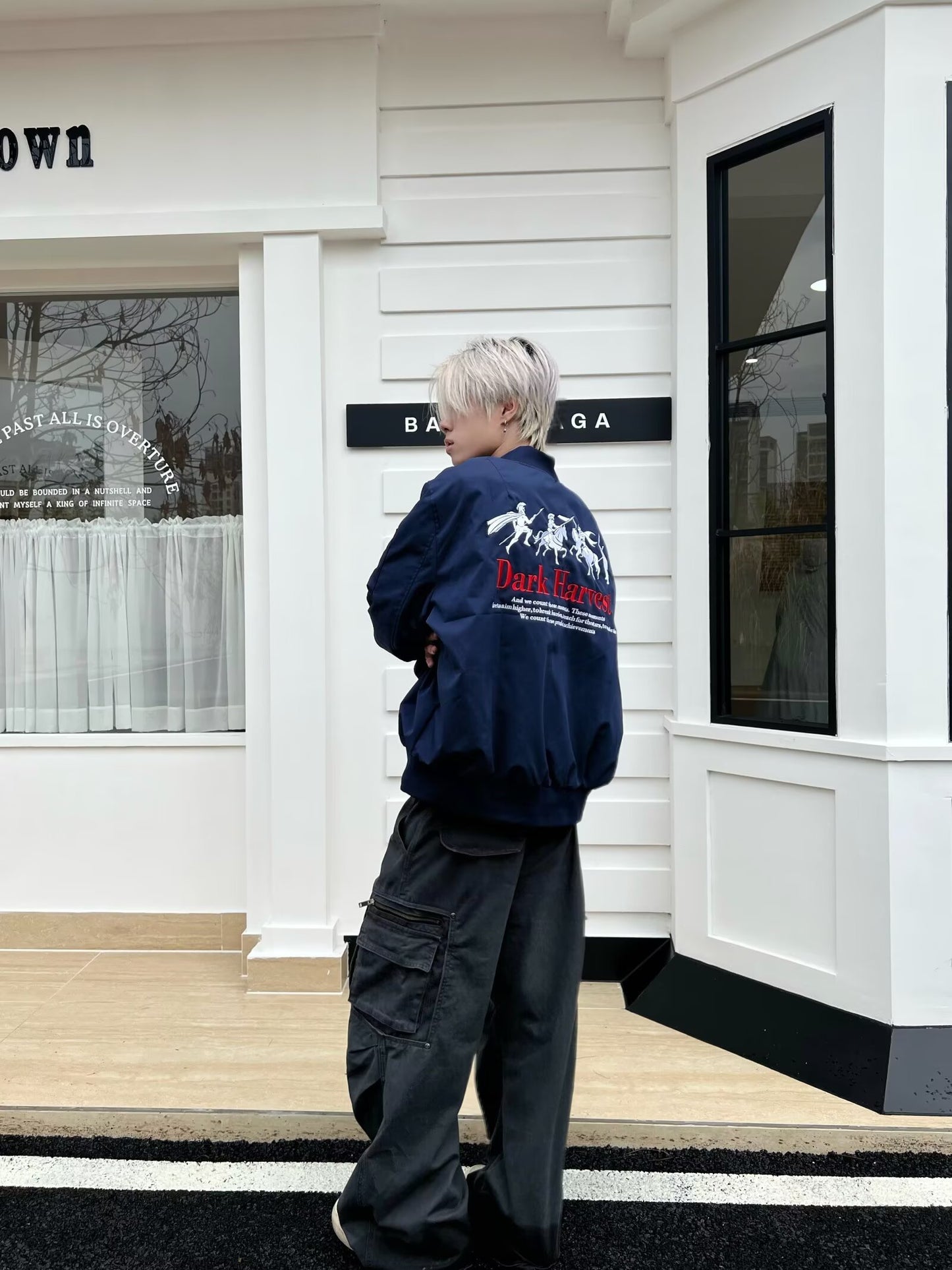 No.S298 Red Embroidered High Street Lapel Jacket