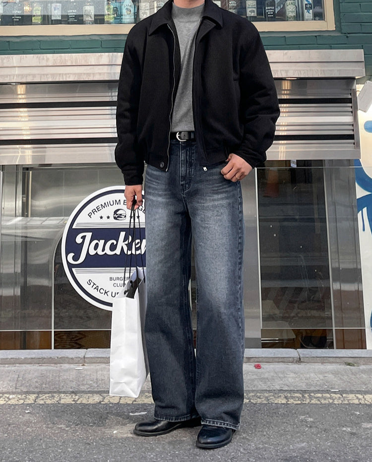 No.80517 Cleanfit Vintage Washed Straight-Leg Jeans