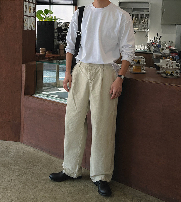 No.T250025 Simple Base Shirt Commuting Versatile Top