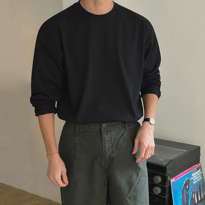 No.T250025 Simple Base Shirt Commuting Versatile Top