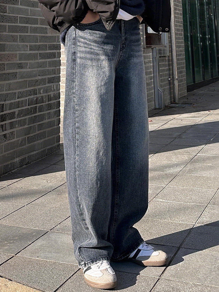 No.80517 Cleanfit Vintage Washed Straight-Leg Jeans