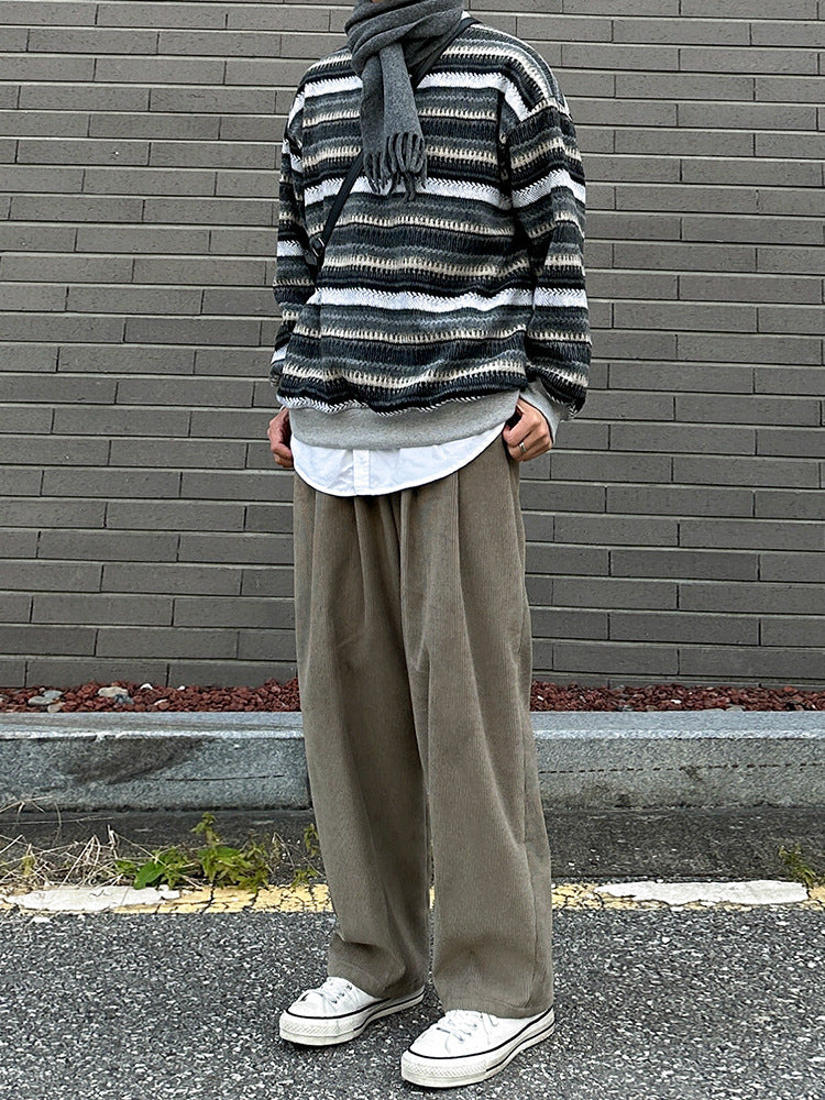 No.80542 Lazy Style Straight Casual Pants