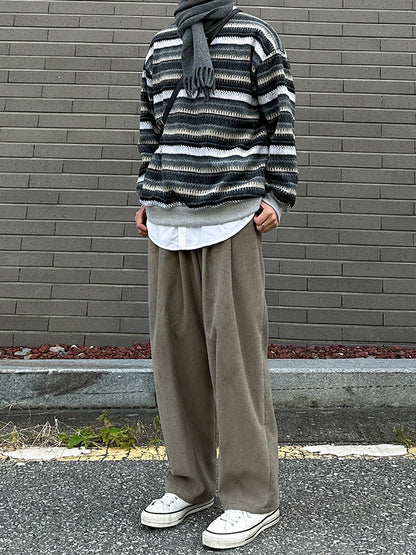 No.80542 Lazy Style Straight Casual Pants