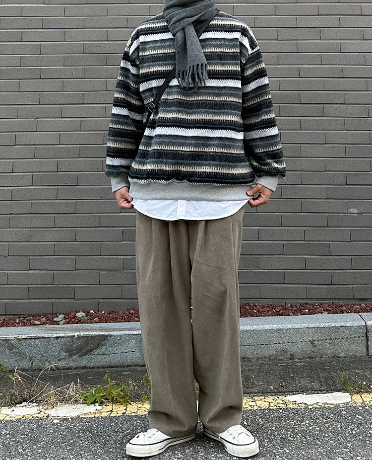 No.80542 Lazy Style Straight Casual Pants