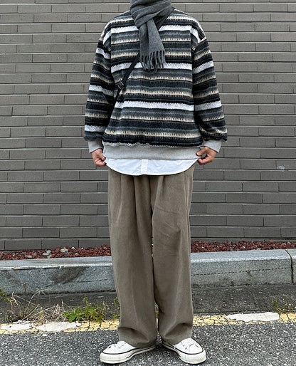 No.80542 Lazy Style Straight Casual Pants