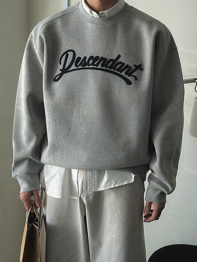 No. 80571 Letter Patch Casual Sports Sweatshirt