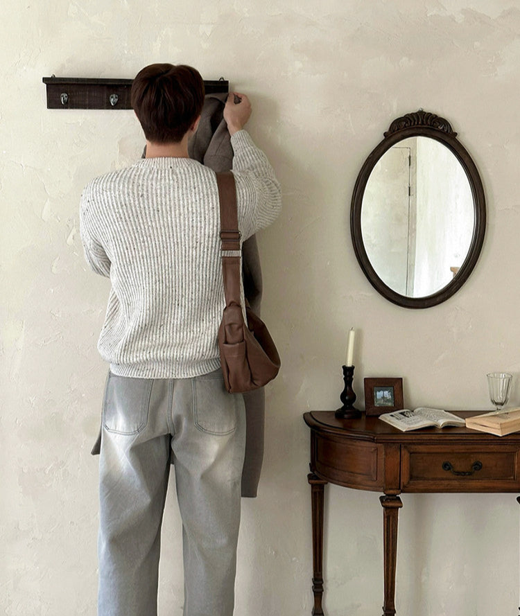 No.80567 Vintage Washed Distressed Straight-Leg Jeans