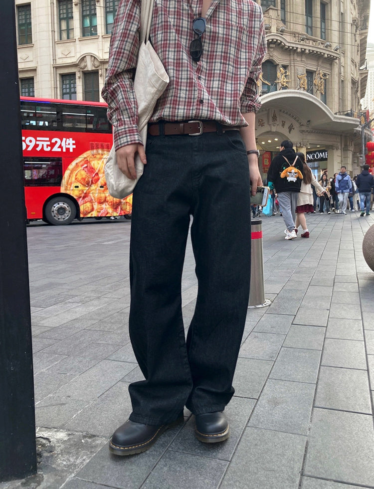 No.220303 American-style Cleanfit Retro Straight-leg Jeans