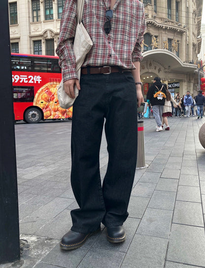 No.220303 American-style Cleanfit Retro Straight-leg Jeans