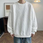 NO.XT01 Twill Embossed Jacquard Sweatshirt