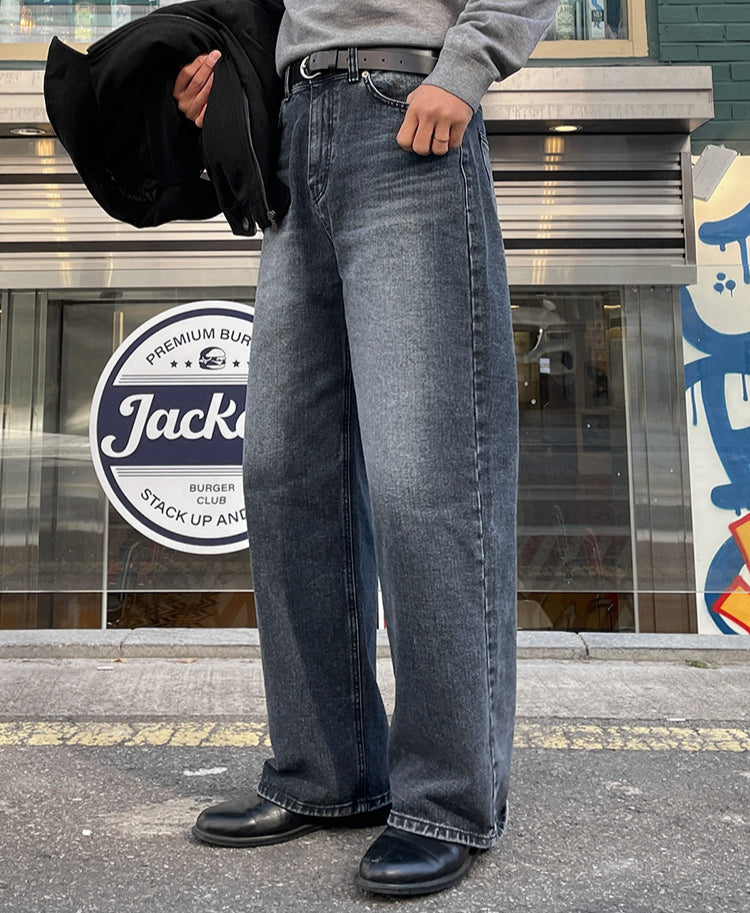 No.80517 Cleanfit Vintage Washed Straight-Leg Jeans