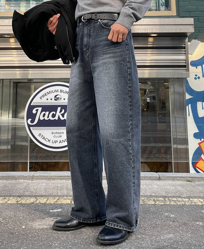 No.80517 Cleanfit Vintage Washed Straight-Leg Jeans