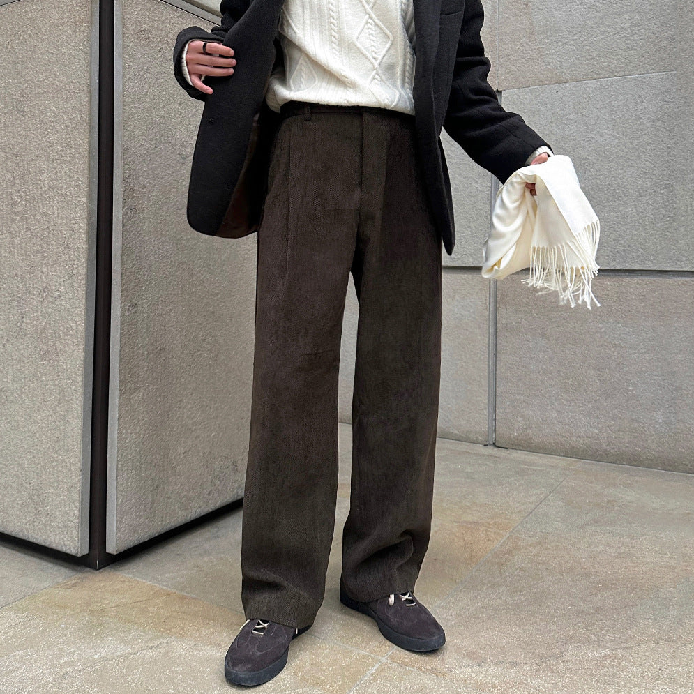 No.9727 Old Money Style Casual Straight-Leg Suit Pants