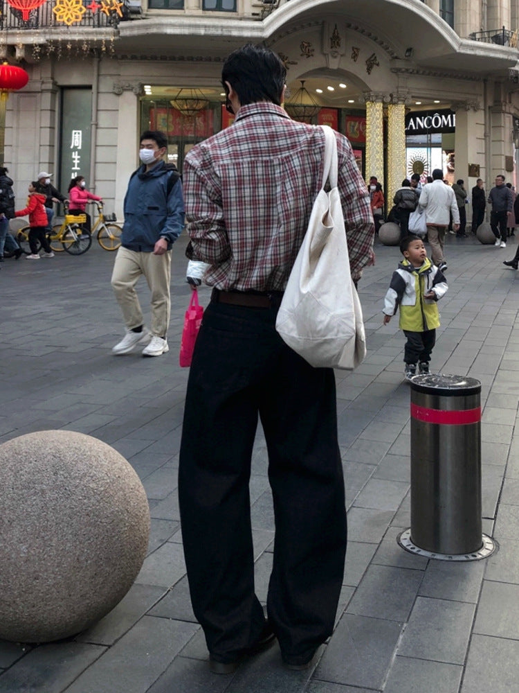 No.220303 American-style Cleanfit Retro Straight-leg Jeans