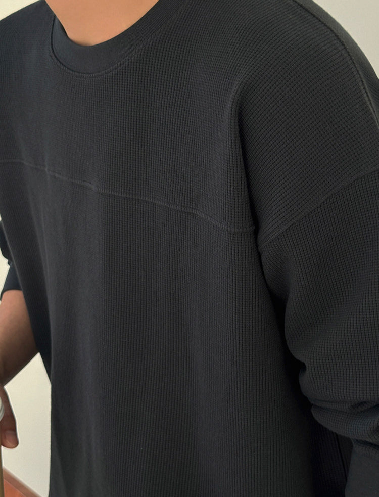 No.250191 Casual Versatile Pullover Crew Neck Sweatshirt