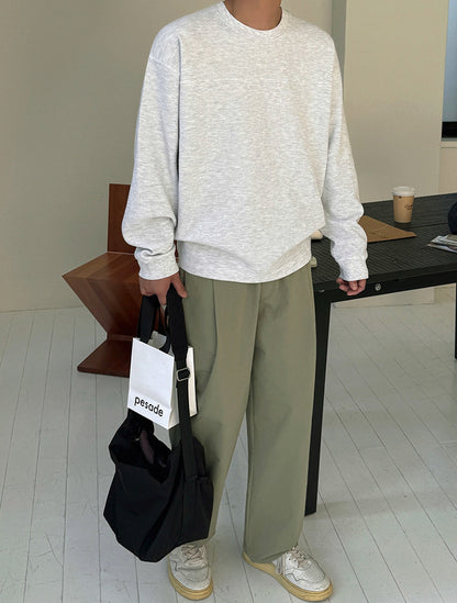 No.250191 Casual Versatile Pullover Crew Neck Sweatshirt