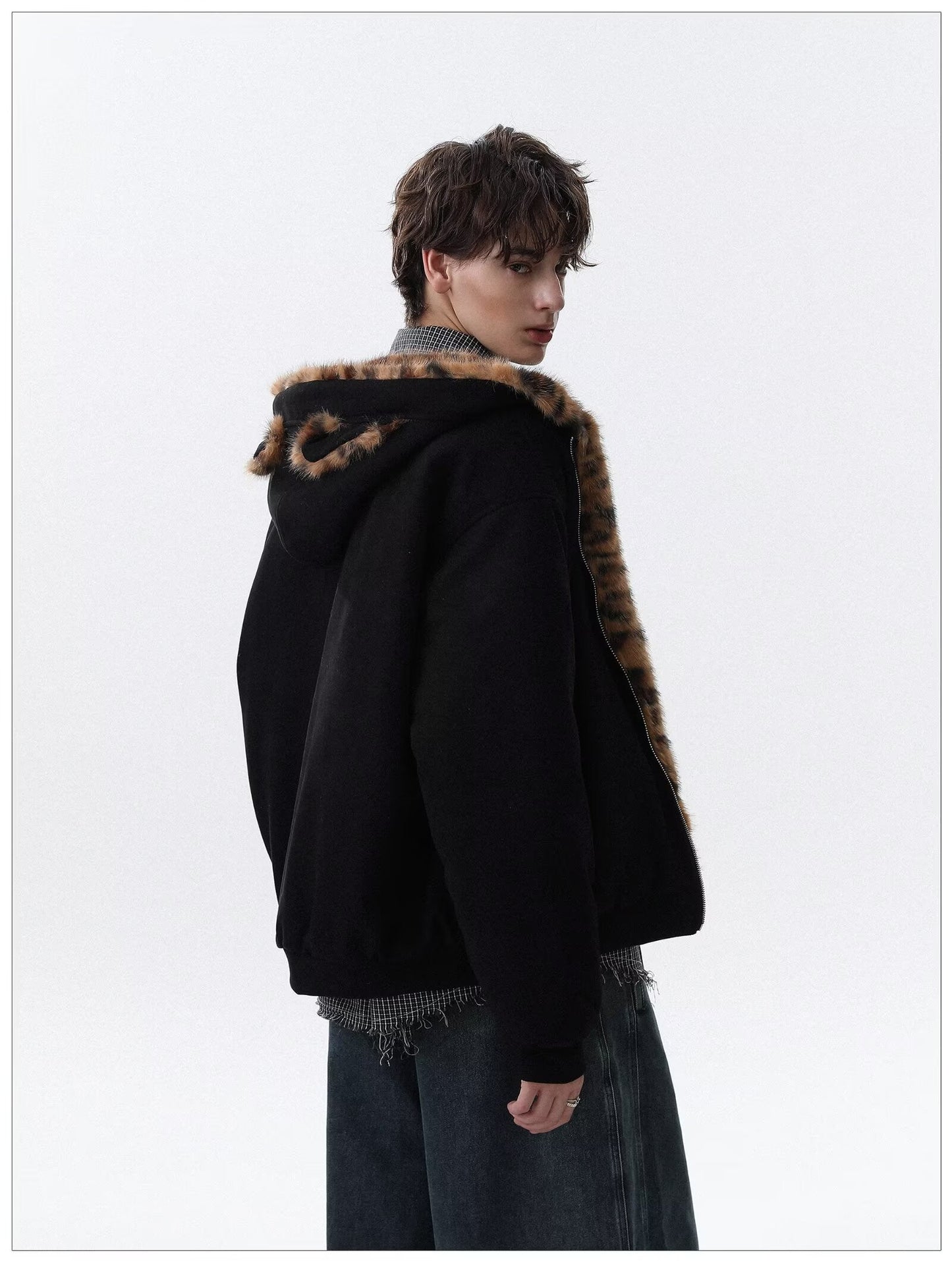 No. S413 Leopard Print Japanese-Korean Jacket