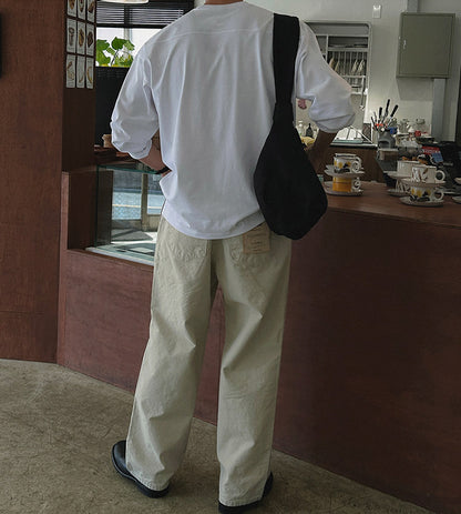 No.T250025 Simple Base Shirt Commuting Versatile Top