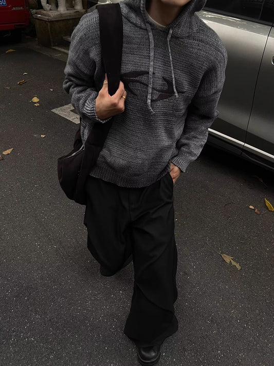 No.S71 Lazy Style Cardigan Sweater Vintage Casual Knitted Top