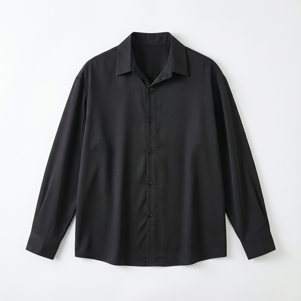 No. 01  Ice Silk Lightweight Breathable Drapey Shirt