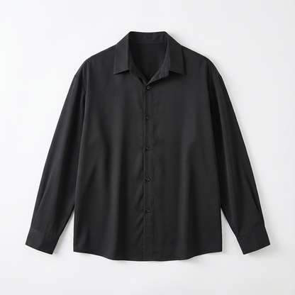No. 01  Ice Silk Lightweight Breathable Drapey Shirt