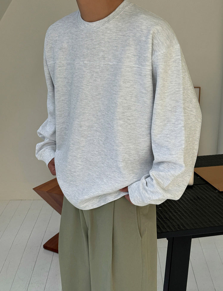 No.250191 Casual Versatile Pullover Crew Neck Sweatshirt