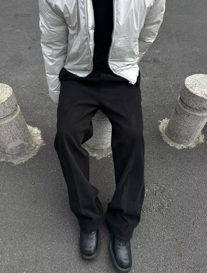 No. Q645  Cleanfit Style Curved-Leg Workwear Straight-Leg Pants