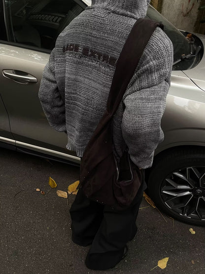 No.S71 Lazy Style Cardigan Sweater Vintage Casual Knitted Top