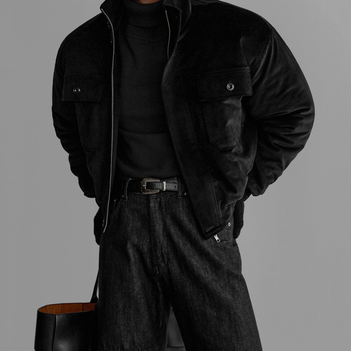 No.80508 Retro Style Stand Collar Warm Thickened Cotton Jacket