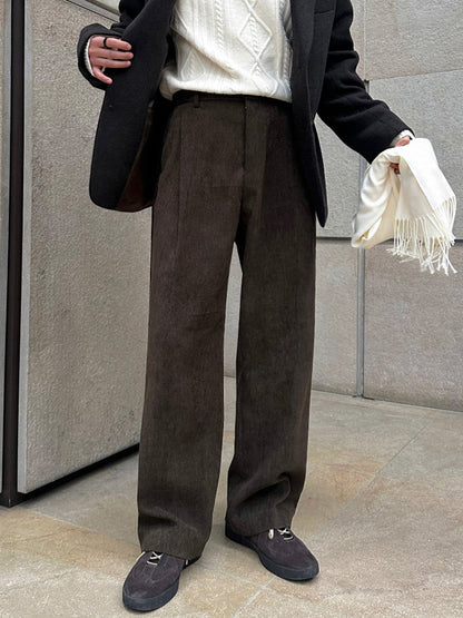 No.9727 Old Money Style Casual Straight-Leg Suit Pants