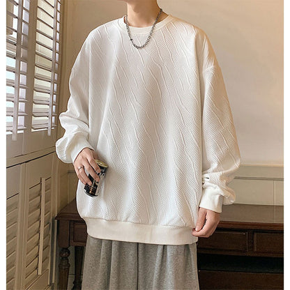 NO.XT01 Twill Embossed Jacquard Sweatshirt