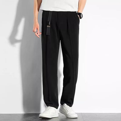 No. C58  Drapey Business-Casual Relaxed-Fit Straight-Leg Pants