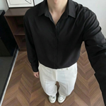 No. 01  Ice Silk Lightweight Breathable Drapey Shirt