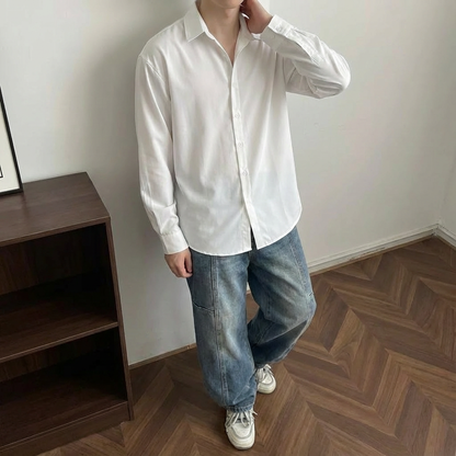 No. 01  Ice Silk Lightweight Breathable Drapey Shirt