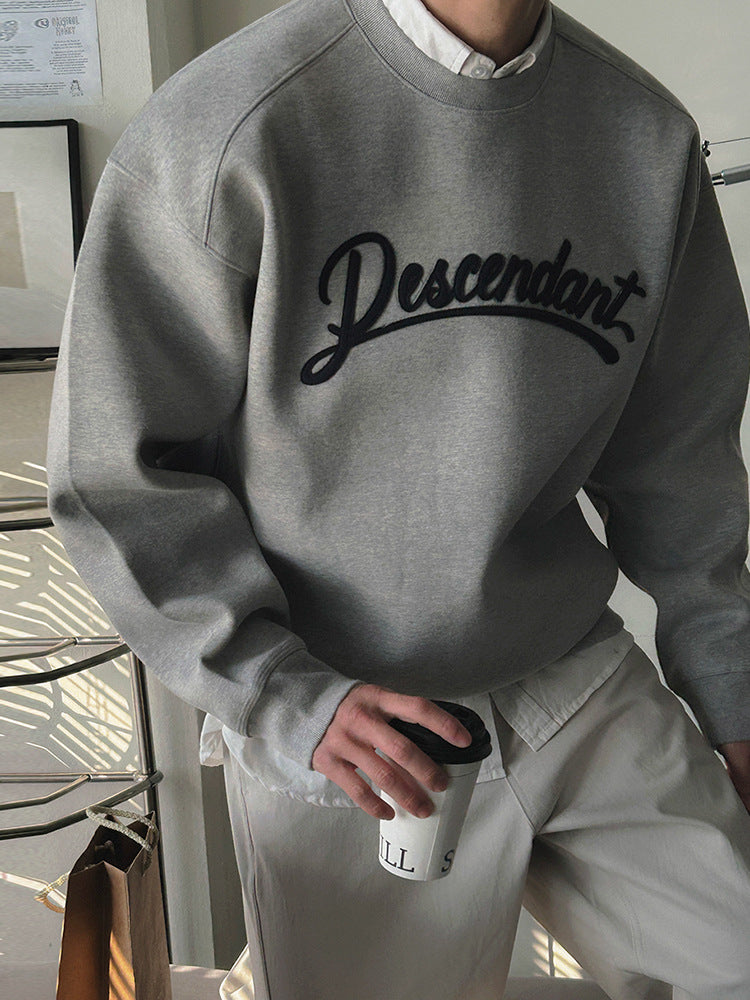 No. 80571 Letter Patch Casual Sports Sweatshirt