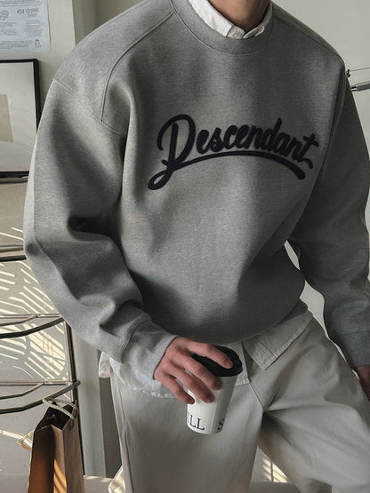 No. 80571 Letter Patch Casual Sports Sweatshirt