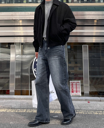 No.80517 Cleanfit Vintage Washed Straight-Leg Jeans