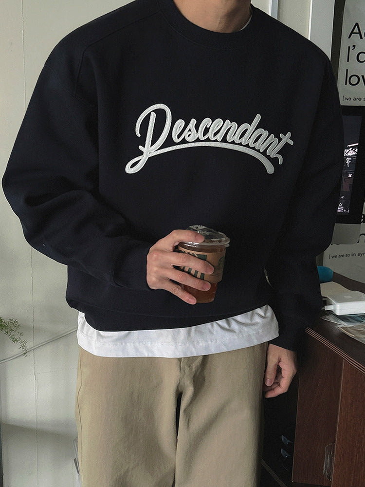 No. 80571 Letter Patch Casual Sports Sweatshirt