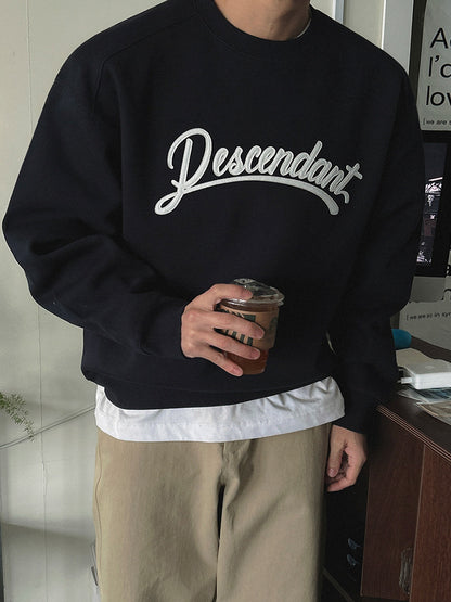 No. 80571 Letter Patch Casual Sports Sweatshirt