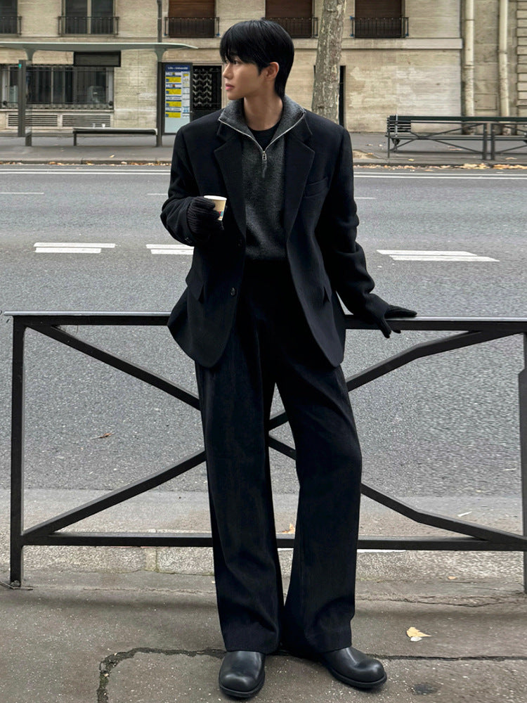 No.9727 Old Money Style Casual Straight-Leg Suit Pants